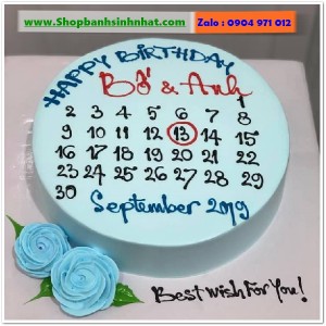 Bánh Sinh Nhật Cuốn Lịch - CL119